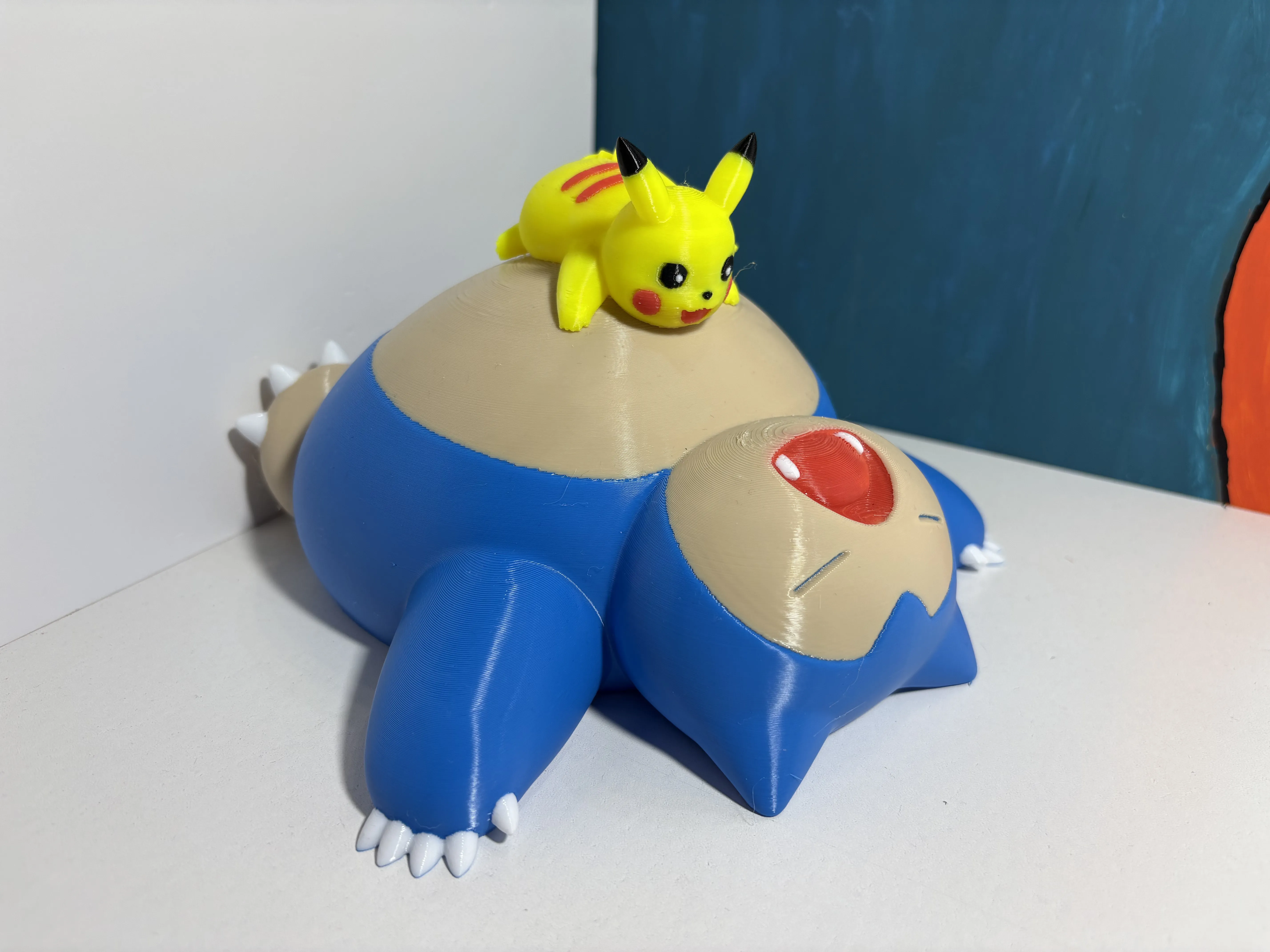 SNORLAX Y PIKACHU FIGURA
